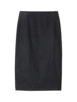 ジップデ二ムスカート/ネイビー系(093)