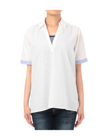 スキッパーシャツ+タンクトップセット/ホワイト(002)