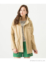 タイプライターマウンテンパーカー/ベージュ