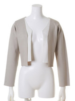 ダブルフロントカーディガン/GRY