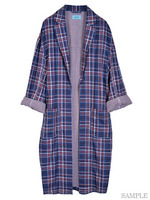 チェックガウン/レッド系