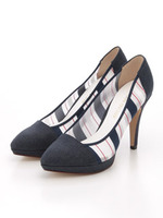 チュールコンビパンプス/BG