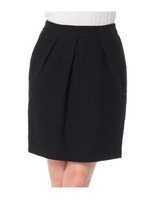 ツイードタックコクーンスカート/サンドベージュ