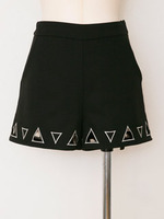 トライアングルカットワークパンツ/IVORY