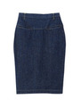 ネップデニムペンシルスカート/ネイビー(093)