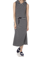 ノーズリーヴ フード付き ワンピース/柄NVY