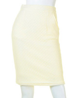 ハートチュールタイトスカート/オフホワイト