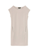 バックタックデザインワンピース/ネイビー系(093)