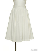 バックリボンタックスカート/ブルー(ストライプ)