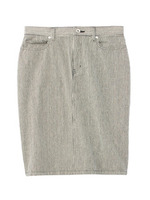 ヒッコリーストライプタイトスカート/ブラック(319)