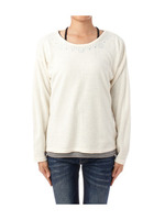 ビジュー使いニットソー+ストラップ付きインナー/ダークグリーン(023)