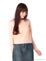 ビジュー付ニット/ピンク