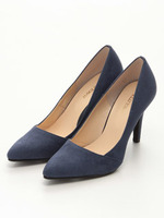 フェイクスエードポインテットトゥパンプス/豹柄