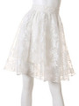 フラワーオパールスカート/WHTxBLK
