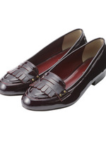 フリンジエナメルローファー/レッド系(064)