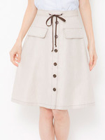 フロント飾り釦SK/ベ-ジュ