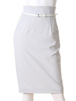 ベルト付きタイトスカート/LGRY