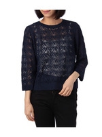 ペーパーヤーンニットプルオーバー/レッド(062)