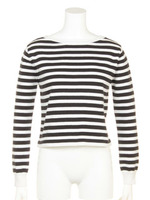 ボーダーニット/ホワイト