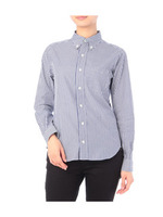 ボタンダウンストライプシャツ/ホワイト(301)