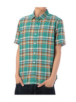 マドラスチェックシャツ/グリーン系(923)