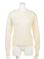 ミドルプレーンニット/ライトブルー