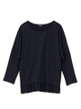 ミニ裏毛リヨセルドルマンカットソー/ネイビー(093)