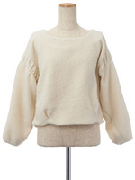 モヘアコンフンワリプルオーバー/オフホワイト