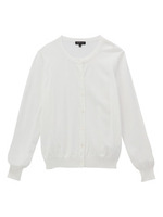 ライトクルーカーディガン/ホワイト(002)