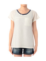 ラメゆるニット×ボーダータンクセット/オレンジ系(066)