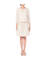 ラメツイードツーピース/ライトベージュ(451)