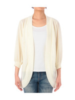 ラメ混ボレロカーディガン/ネイビー系(093)