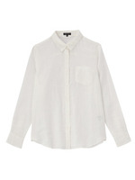 リネンベーシックシャツ/ネイビー系(495)