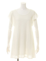 レーシージャガードミニドレス/OWHT