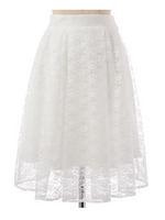 レースミモレタケスカート/ミント