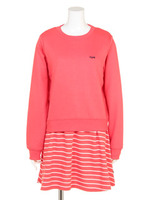 レイヤード セット ワンピース/L/PNK