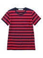 胸ポケットつきボーダーTシャツ/ネイビー(593)
