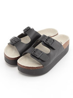 厚底サンダル/ベージュ