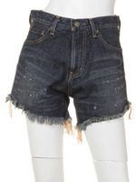 折り返しショートデニム/IDG