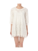 総レースワンピース/ベージュ系(051)