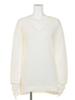 透かしルーズTOPS/WH