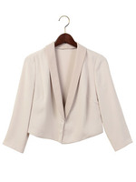 JPRD ショール衿 2WAY ボレロジャケット/BEIGE