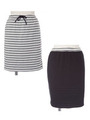 Reversibleskirt/WHITE×GRAY