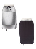 Reversibleskirt/WHITE×GRAY
