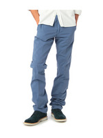 両面起毛サテンストレッチパンツ/ブルー系(091)