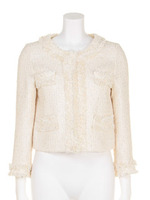 springツィードショートJK/WHT