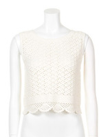 かぎ針プルオーバー/WHT