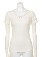 ランダムテレコフロントパールパフT/ピンク