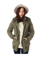 中綿ビッグフーテッドコート/ダークオリーブ(029)