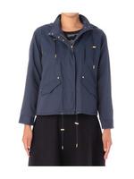 比翼フロントフーデッドジャケット/ネイビー(093)